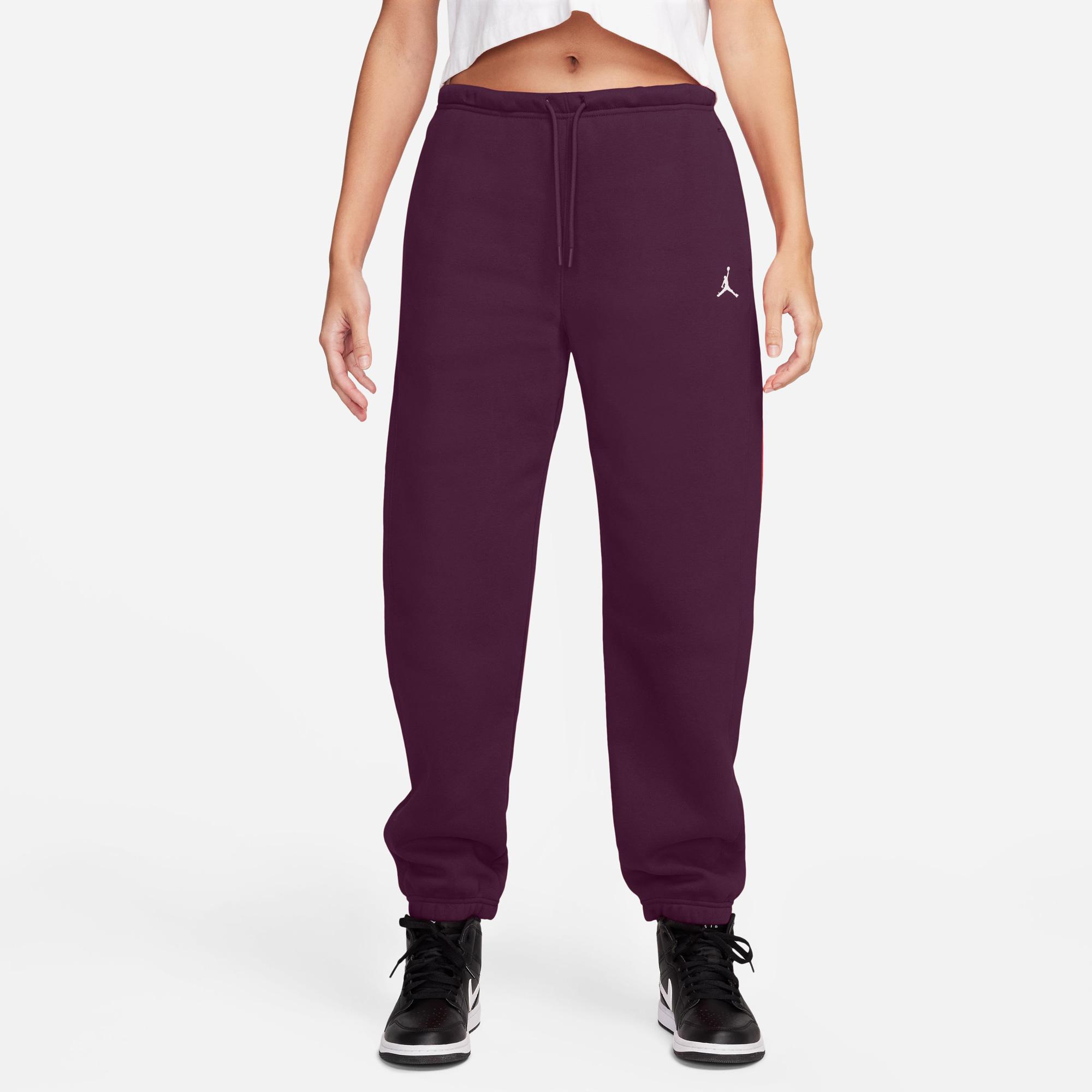 Jordan Brooklyn Fleece Kadın Bordo Eşofman Altı