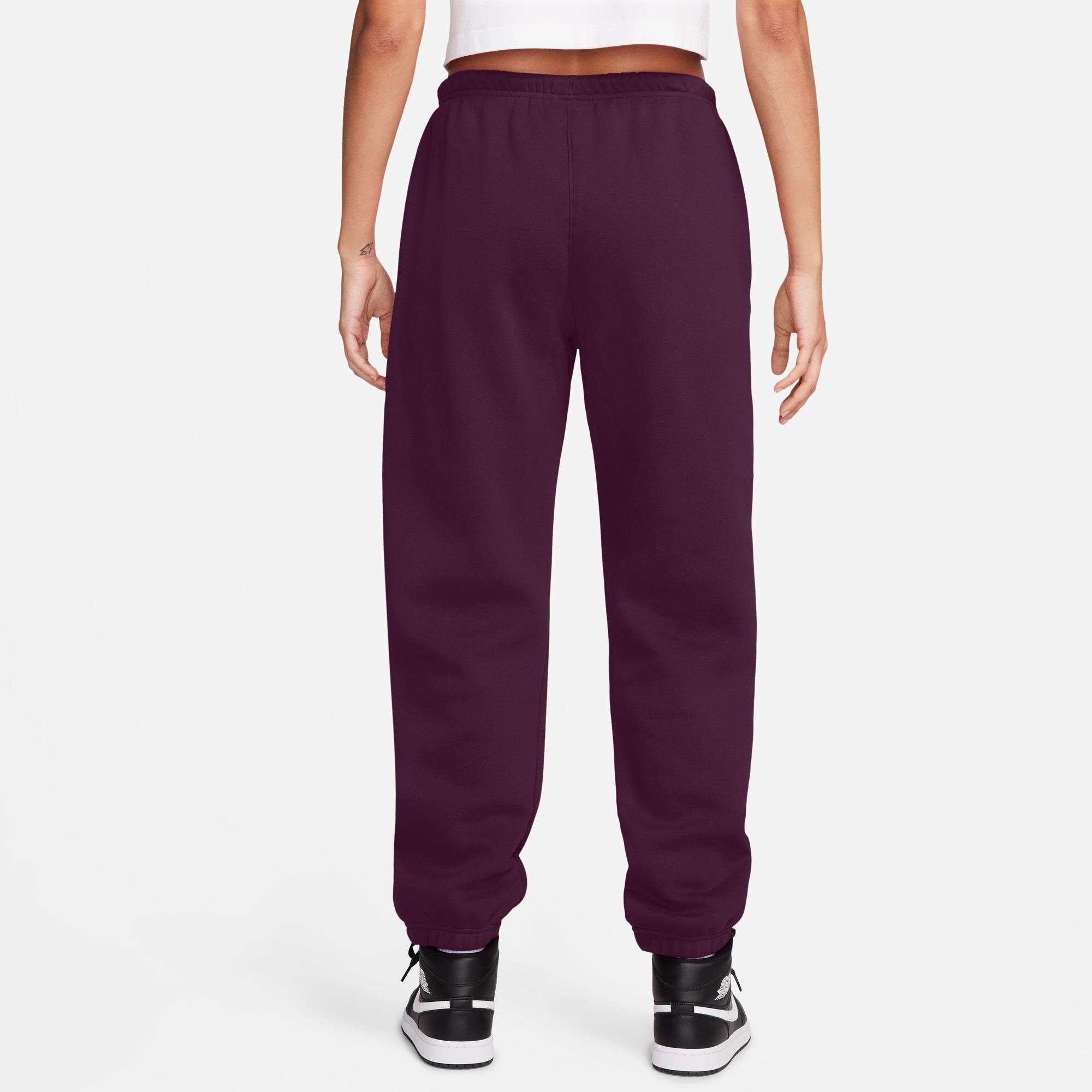 Jordan Brooklyn Fleece Kadın Bordo Eşofman Altı