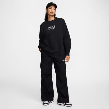  Nike Sportswear Fast Running Kadın Siyah Sweatshirt