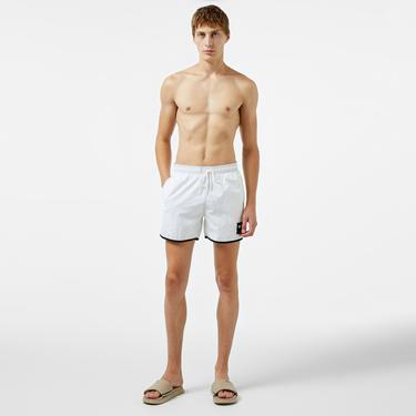  Tommy Jeans Sf Medium Drawstring Erkek Beyaz Deniz Şortu