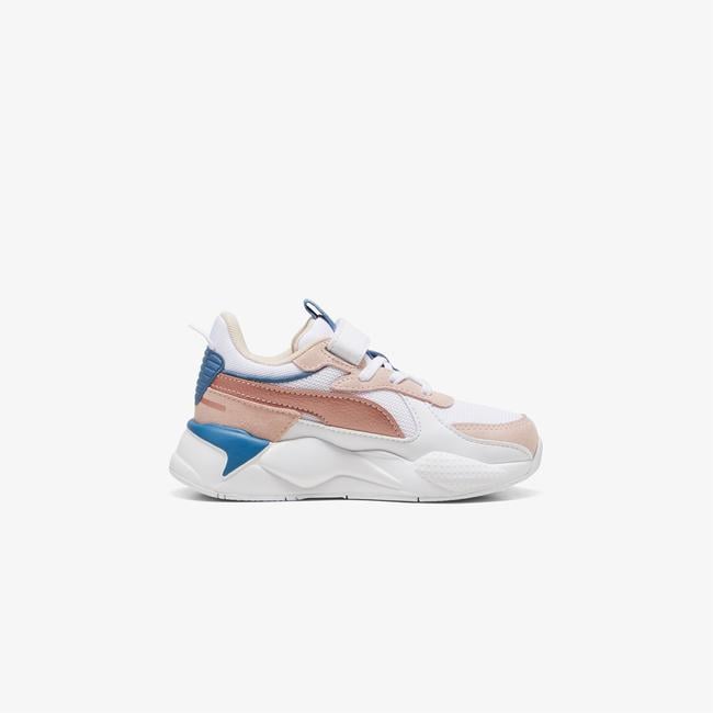  Puma Rs-X Metallic Ac+ Ps Çocuk Beyaz/Pembe Spor Ayakkabı