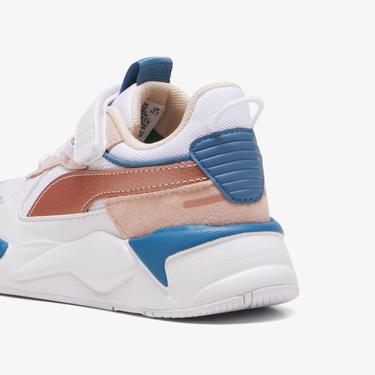  Puma Rs-X Metallic Ac+ Ps Çocuk Beyaz/Pembe Spor Ayakkabı