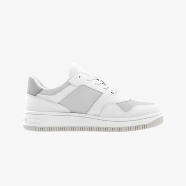  Tommy Jeans Retro Basket Tonal Kadın Gri Spor Ayakkabı