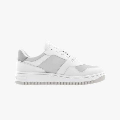  Tommy Jeans Retro Basket Tonal Kadın Gri Spor Ayakkabı