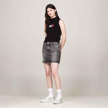  Tommy Jeans Retro Basket Tonal Kadın Gri Spor Ayakkabı