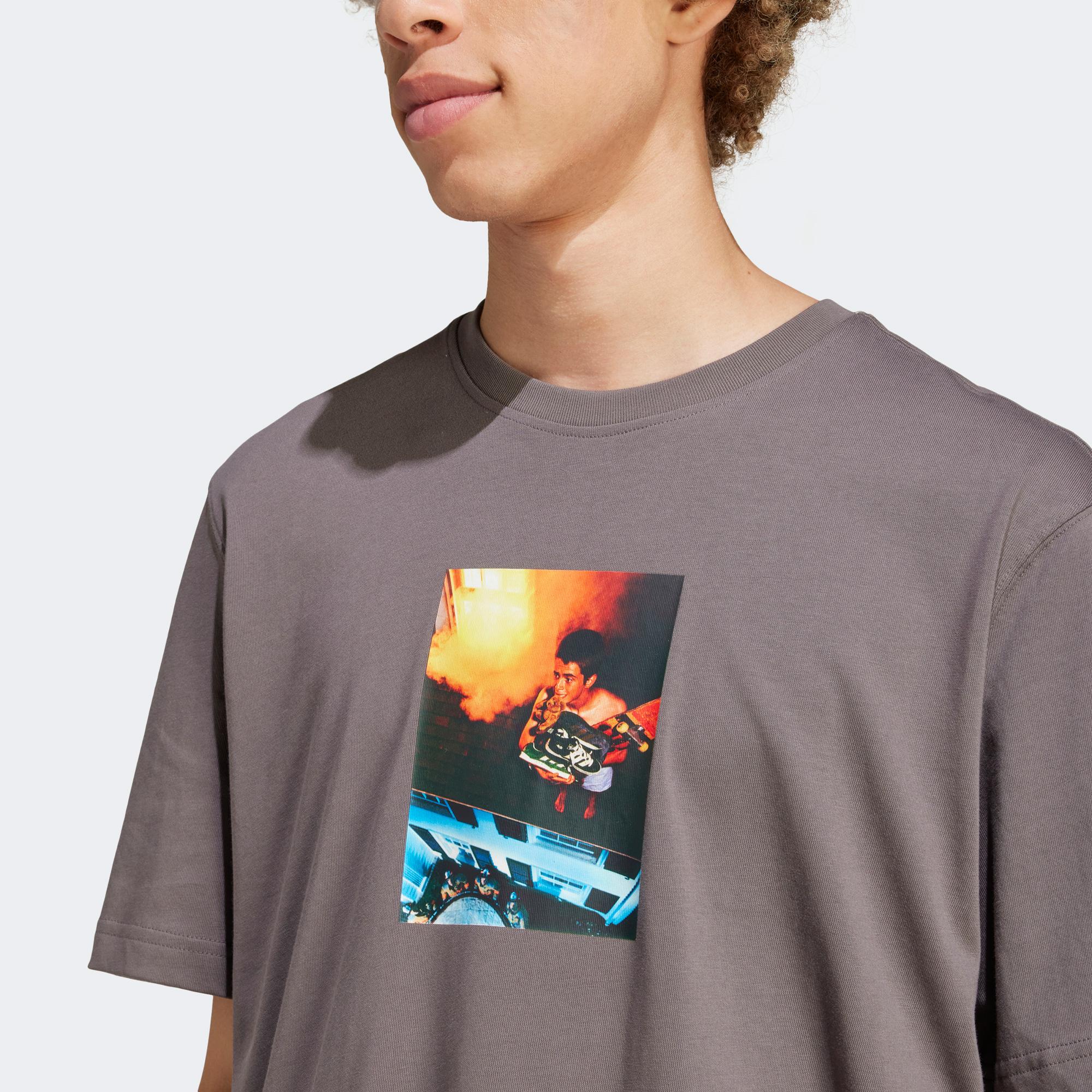 adidas Adi Pic Erkek Gri T-Shirt