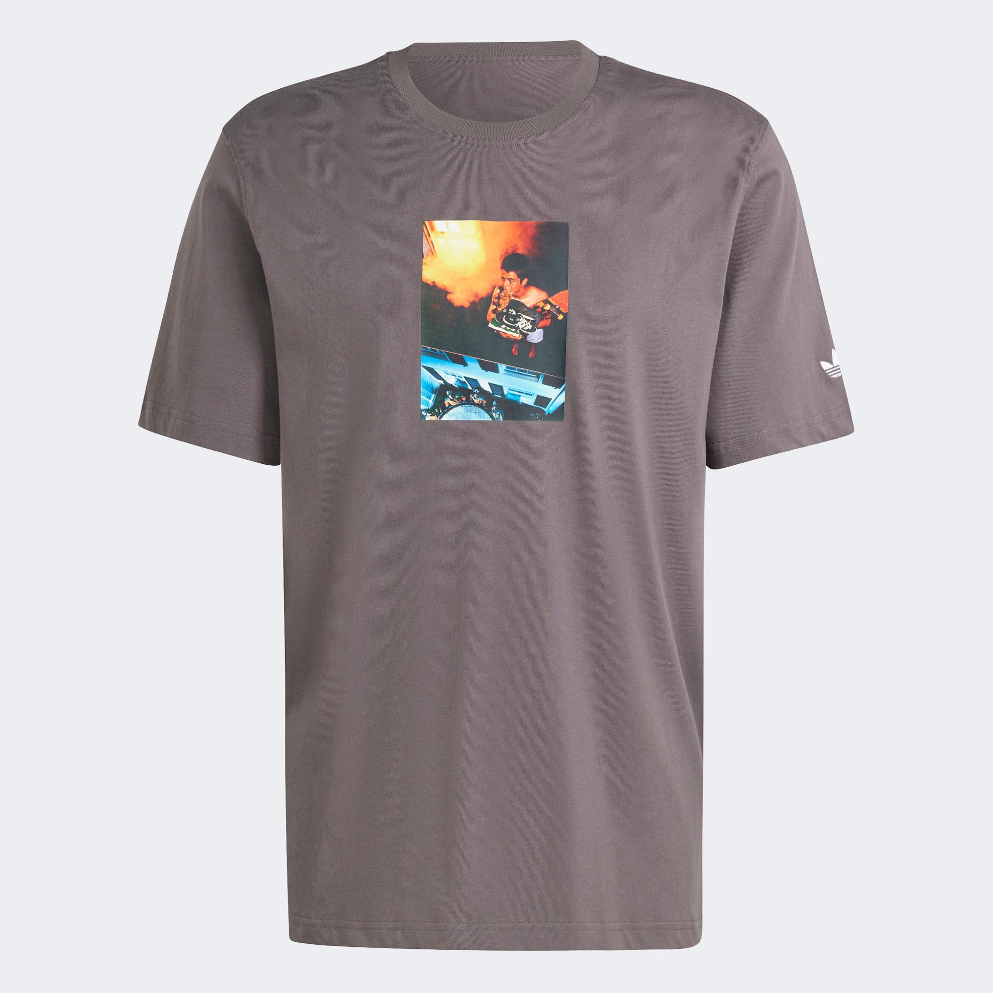 adidas Adi Pic Erkek Gri T-Shirt