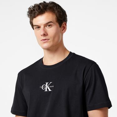  Calvin Klein Jeans Monologo Erkek Siyah T-Shirt
