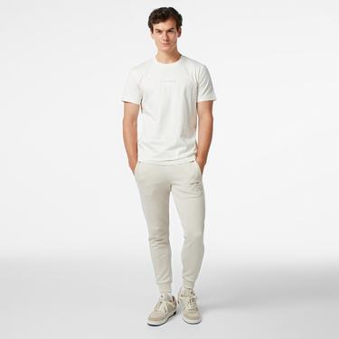  Calvin Klein Jeans Monologo Erkek Beyaz T-Shirt