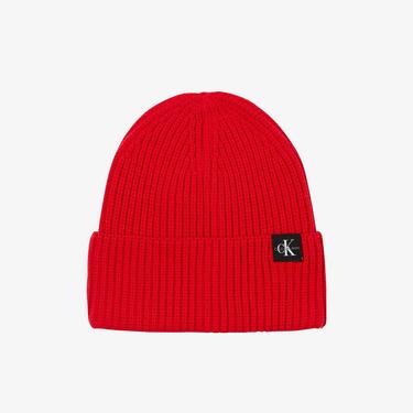  Calvin Klein Jeans Monogram Çocuk Kırmızı Bere