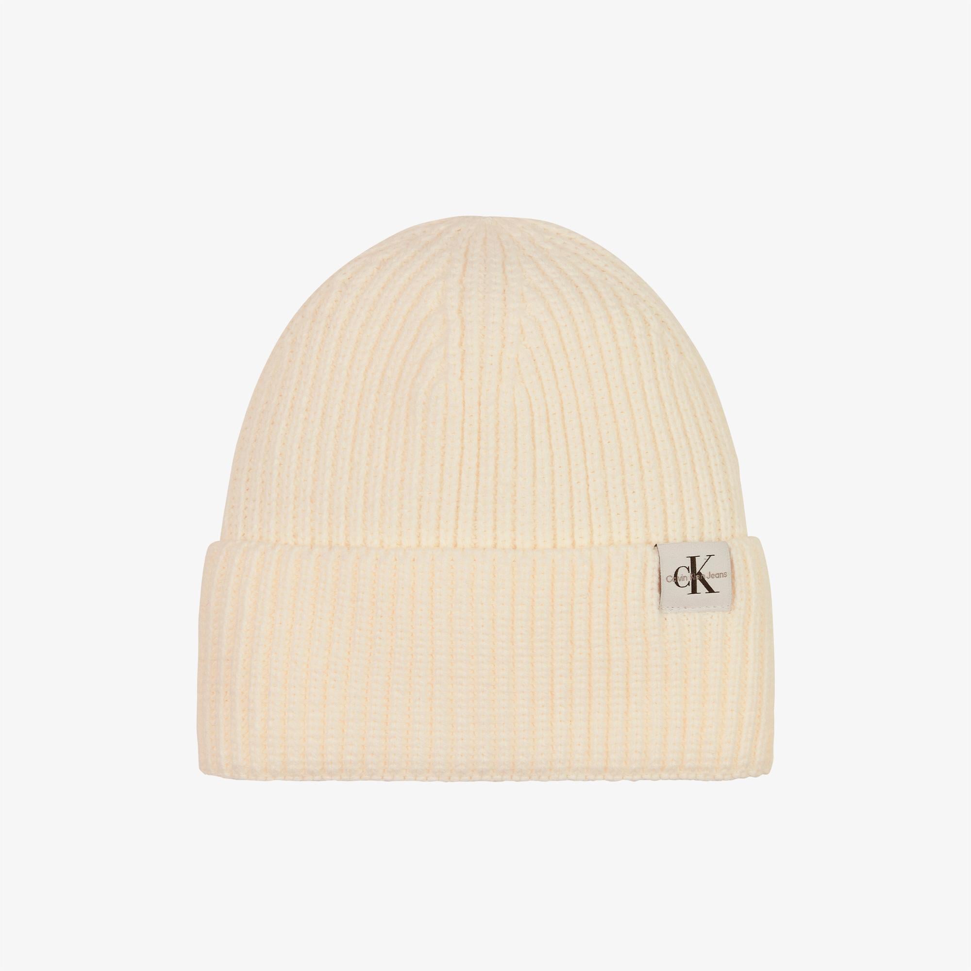 Calvin Klein Jeans Monogram Çocuk Beyaz Bere