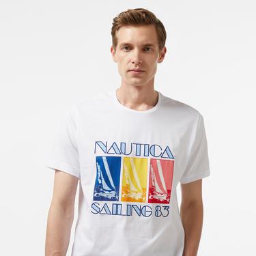  Nautica Erkek Beyaz T-Shirt