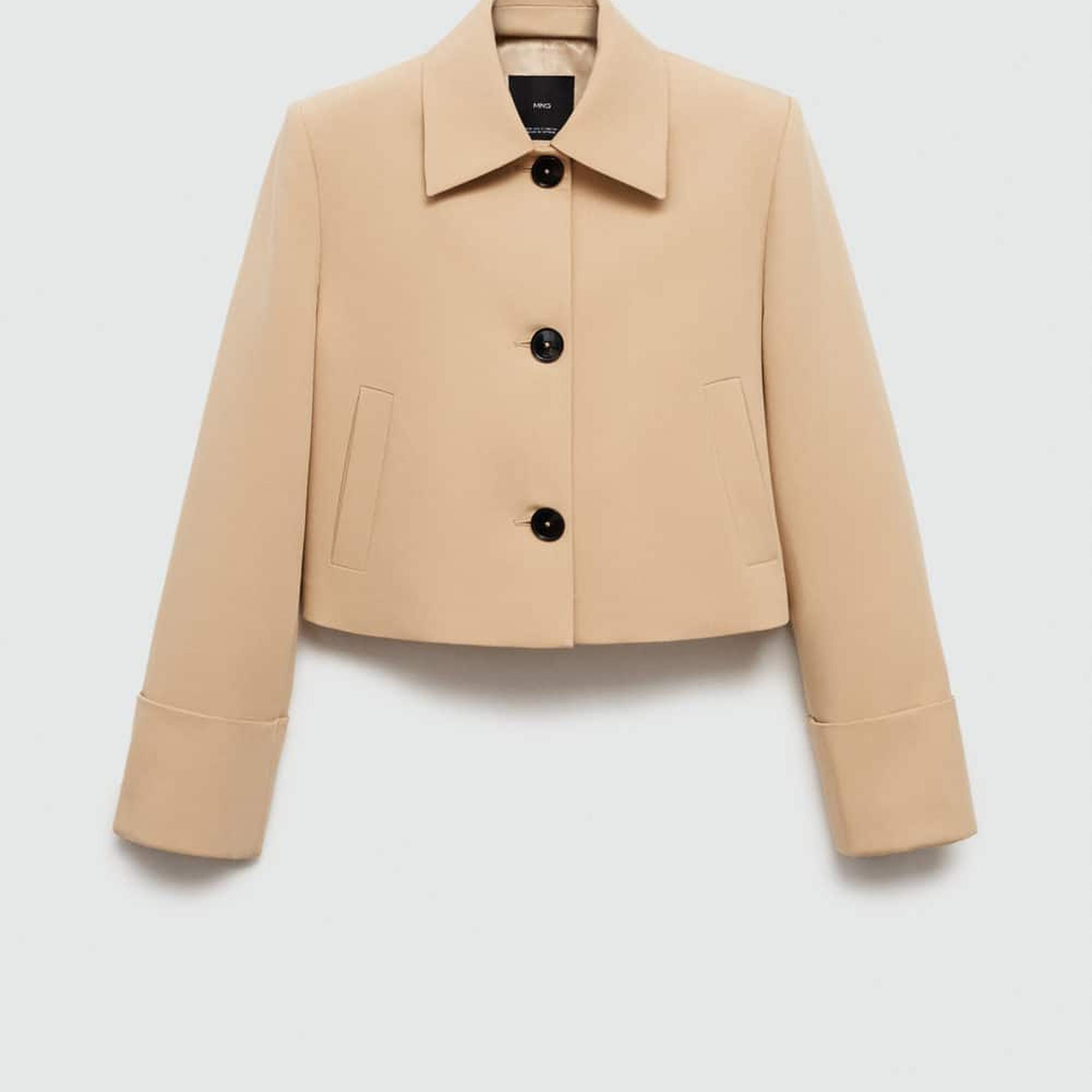 Mango Kadın Düğmeli Kalıplı Ceket Kahverengi