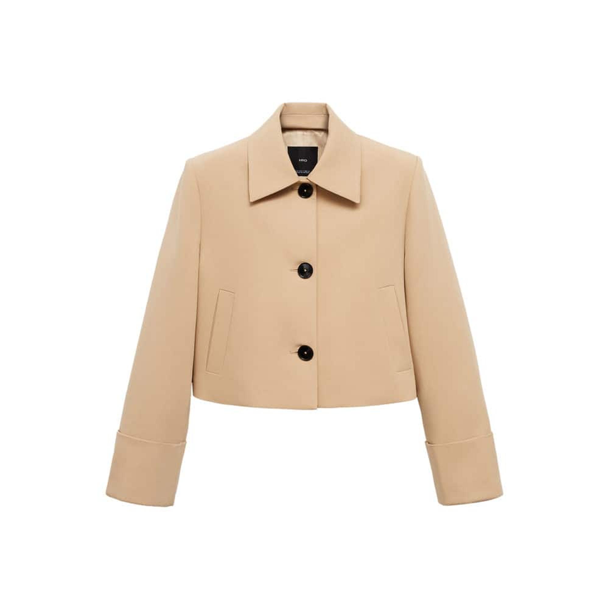 Mango Kadın Düğmeli Kalıplı Ceket Kahverengi