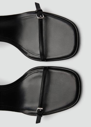  Mango Kadın Tokalı Yüksek Topuklu Sandalet Siyah