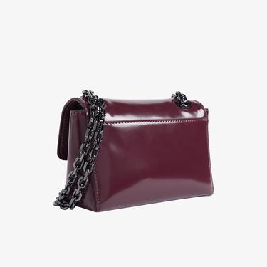  Calvin Klein Re-Lock Sm Shoulder Kadın Mor Omuz Çantası