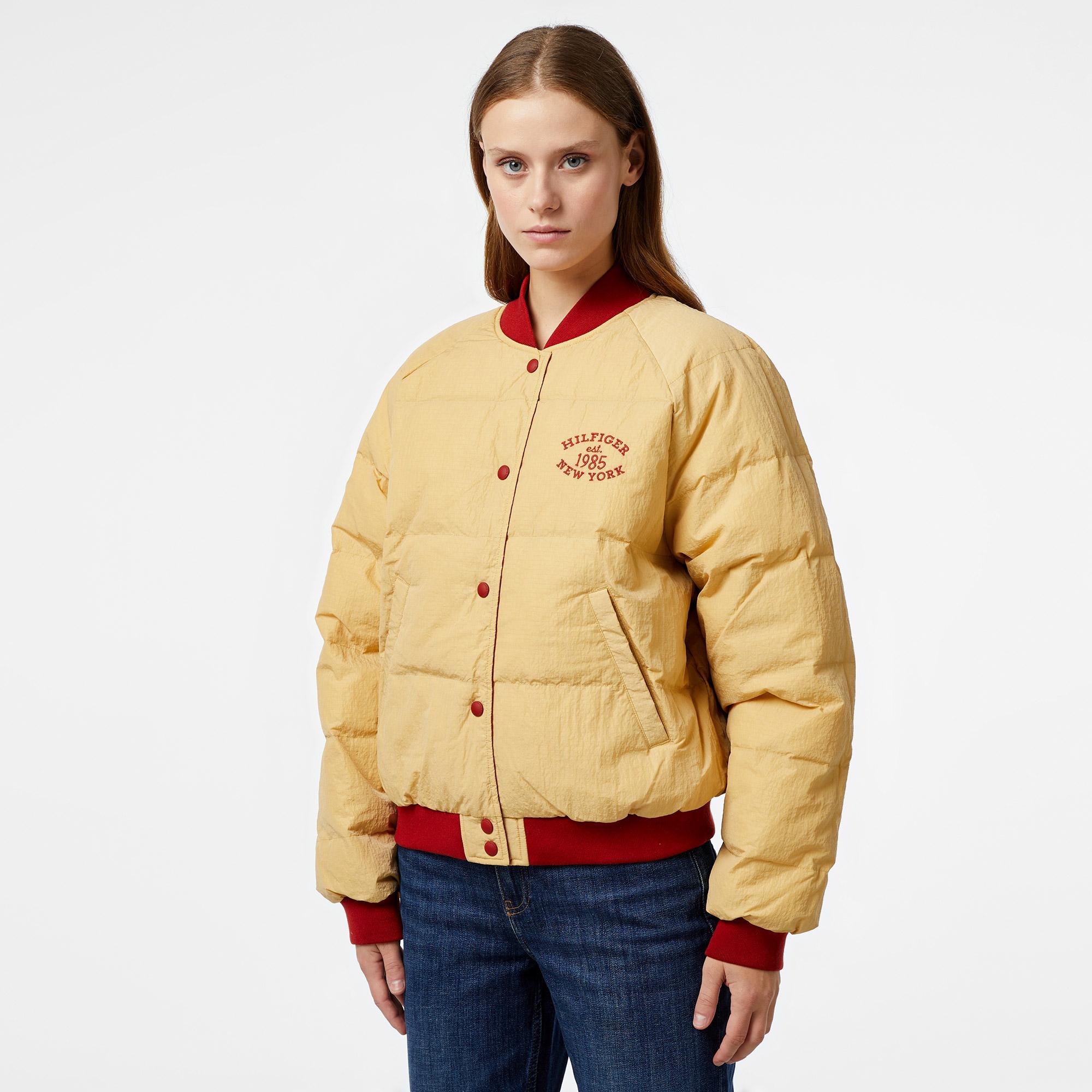 Tommy Hilfiger Varsity Reversible Kadın Kırmızı Ceket