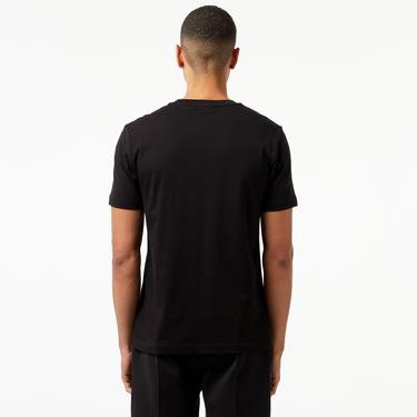  Calvin Klein Flock Logo Erkek Siyah T-Shirt
