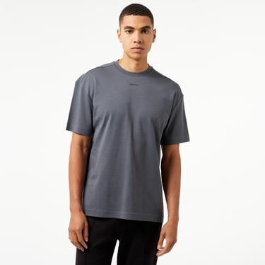  Calvin Klein Nano Logo Interlock Erkek Gri T-Shirt