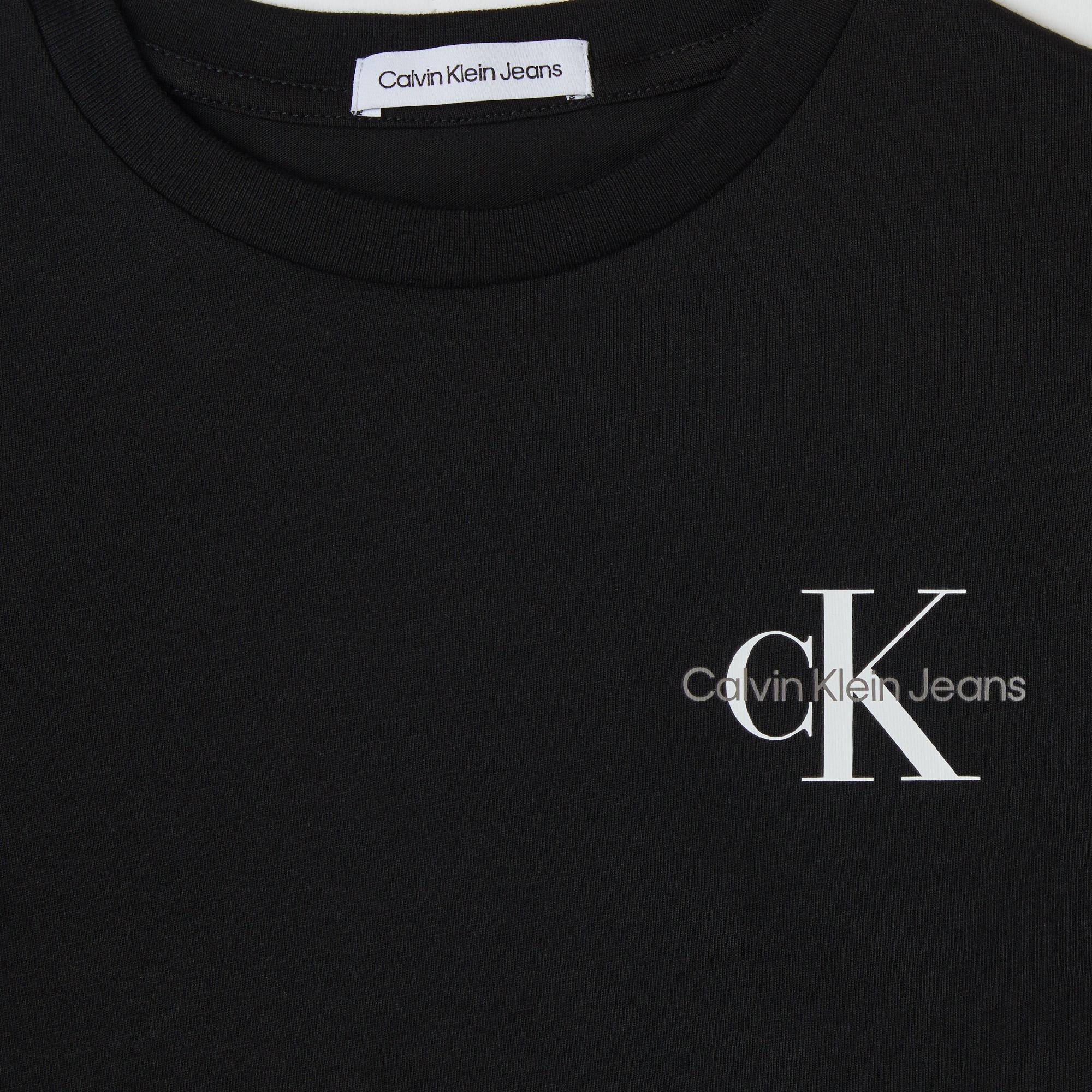 Calvin Klein Jeans Chest Monogram Çocuk Siyah T-Shirt