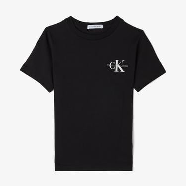  Calvin Klein Jeans Chest Monogram Çocuk Siyah T-Shirt