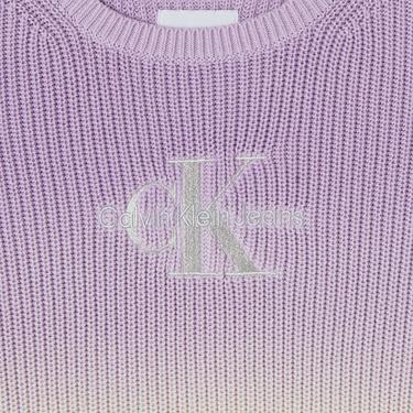  Calvin Klein Jeans Monogram Gradıent Çocuk Mor Kazak