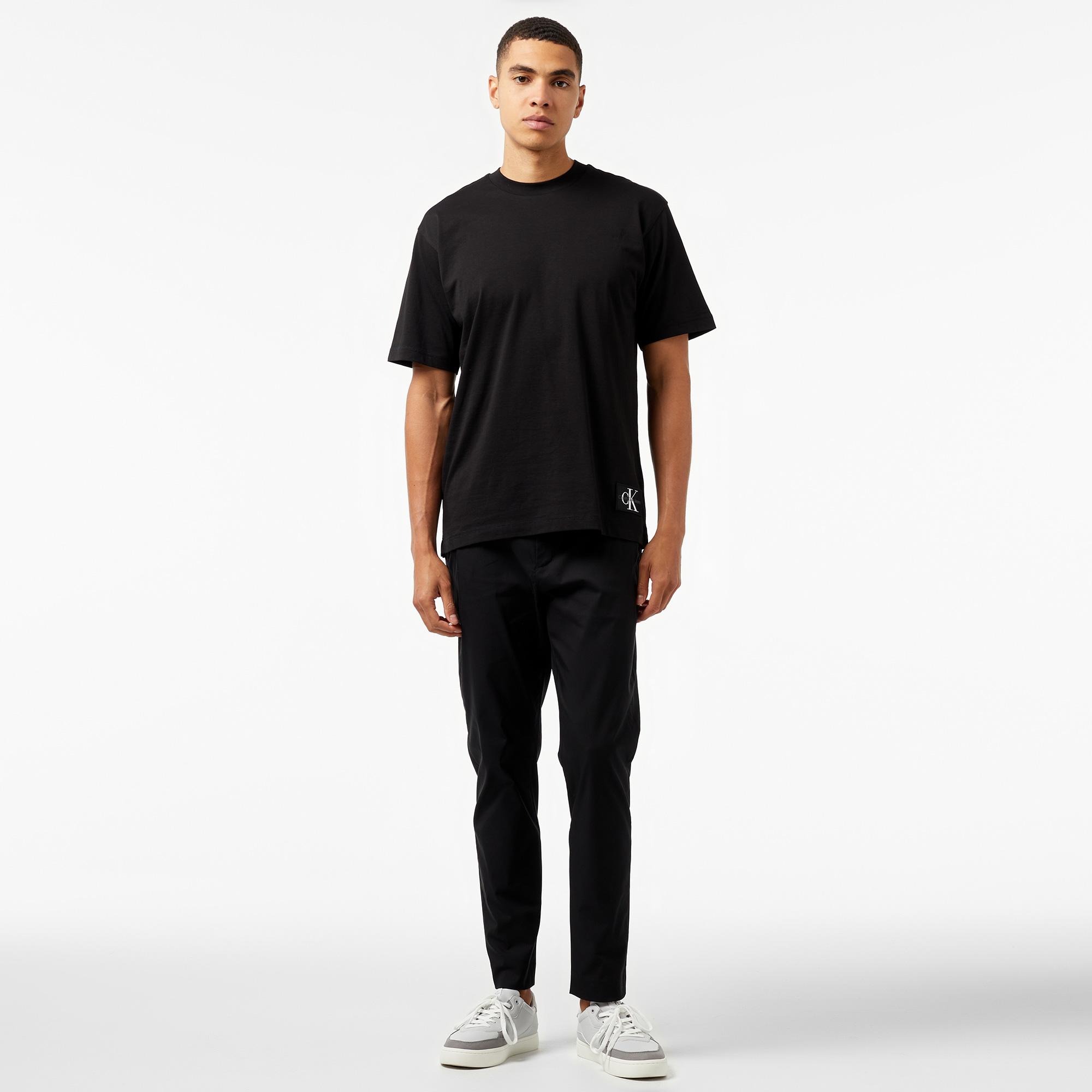 Calvin Klein Tech Cotton Stretch Tapered Erkek Siyah Jogger Pantolon