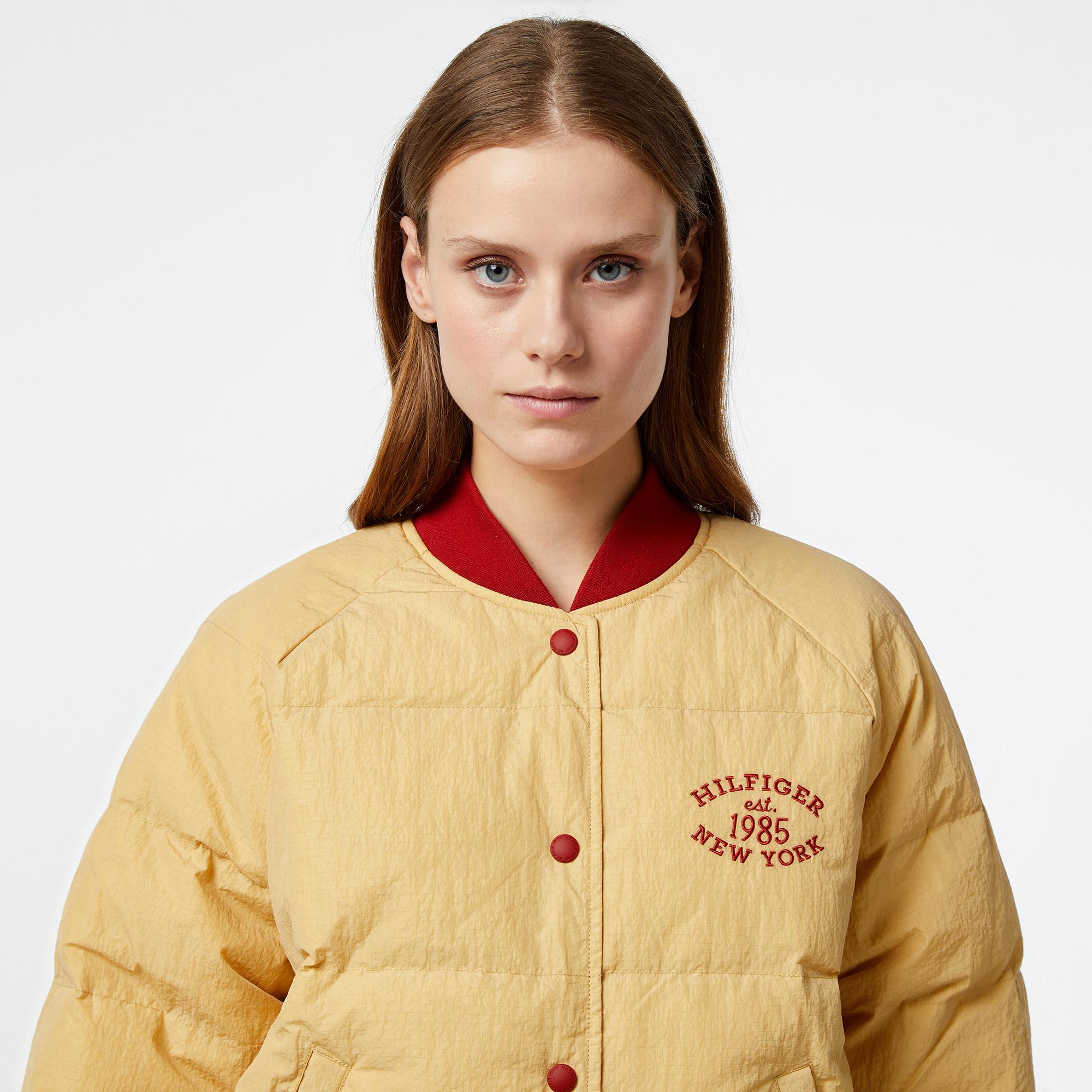 Tommy Hilfiger Varsity Reversible Kadın Kırmızı Ceket