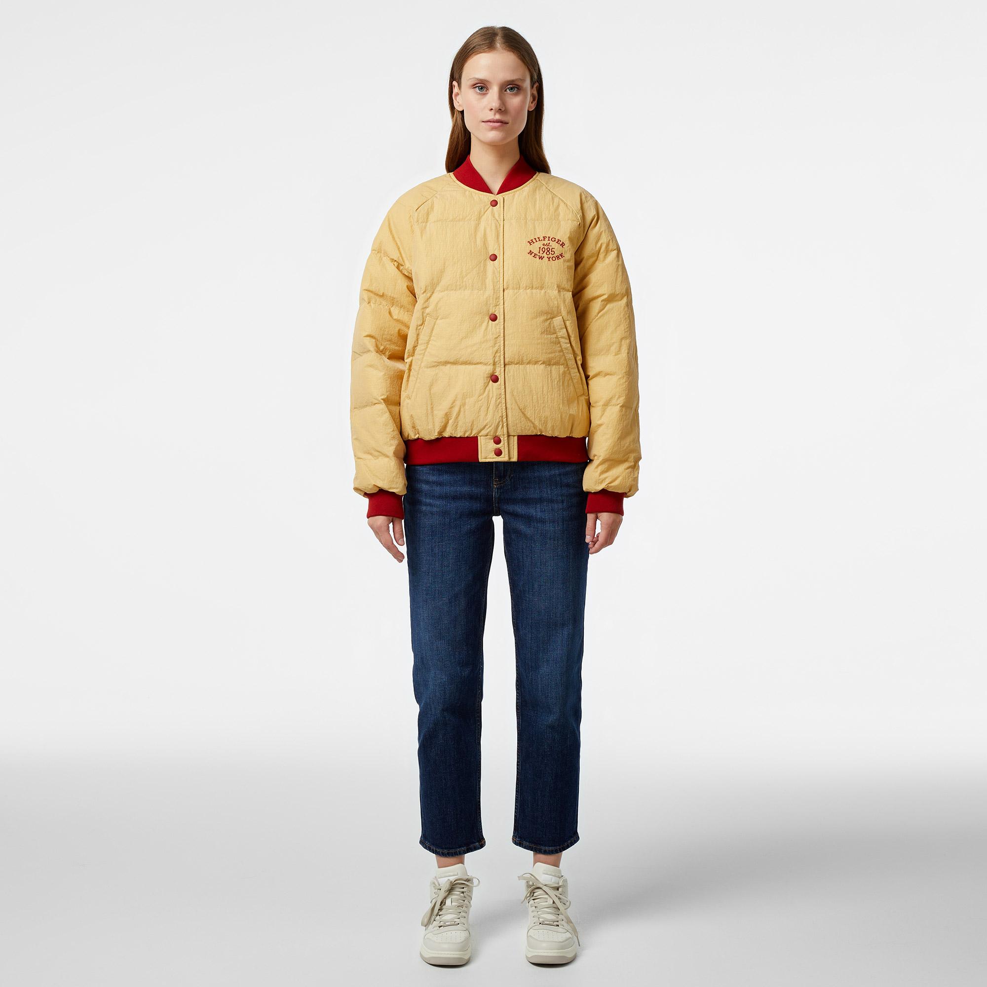 Tommy Hilfiger Varsity Reversible Kadın Kırmızı Ceket