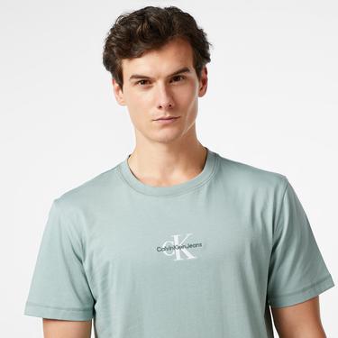  Calvin Klein Jeans Monologo Erkek Gri T-Shirt