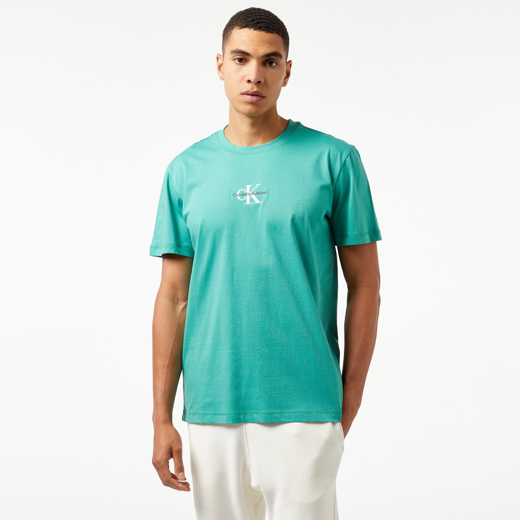 Calvin Klein Jeans Monologo Erkek Yeşil T-Shirt