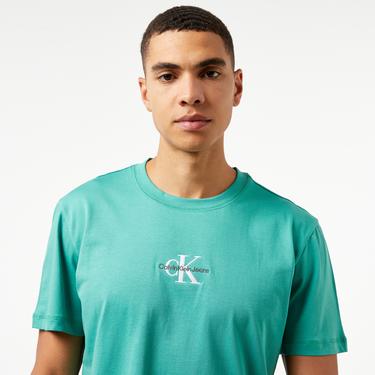  Calvin Klein Jeans Monologo Erkek Yeşil T-Shirt