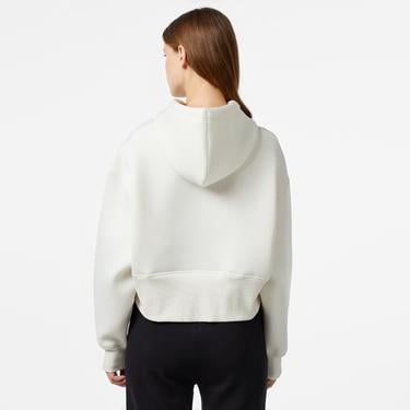  Calvin Klein Jeans Scuba Premium Monologo Kadın Beyaz Hoodie