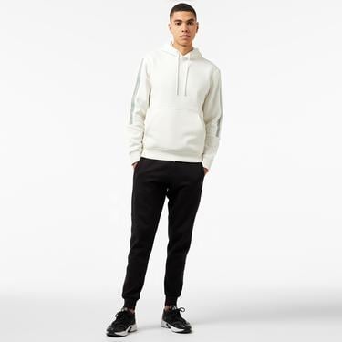  Calvin Klein Jeans Logo Tape Erkek Beyaz Hoodie