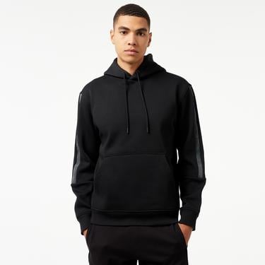  Calvin Klein Jeans Logo Tape Erkek Siyah Hoodie