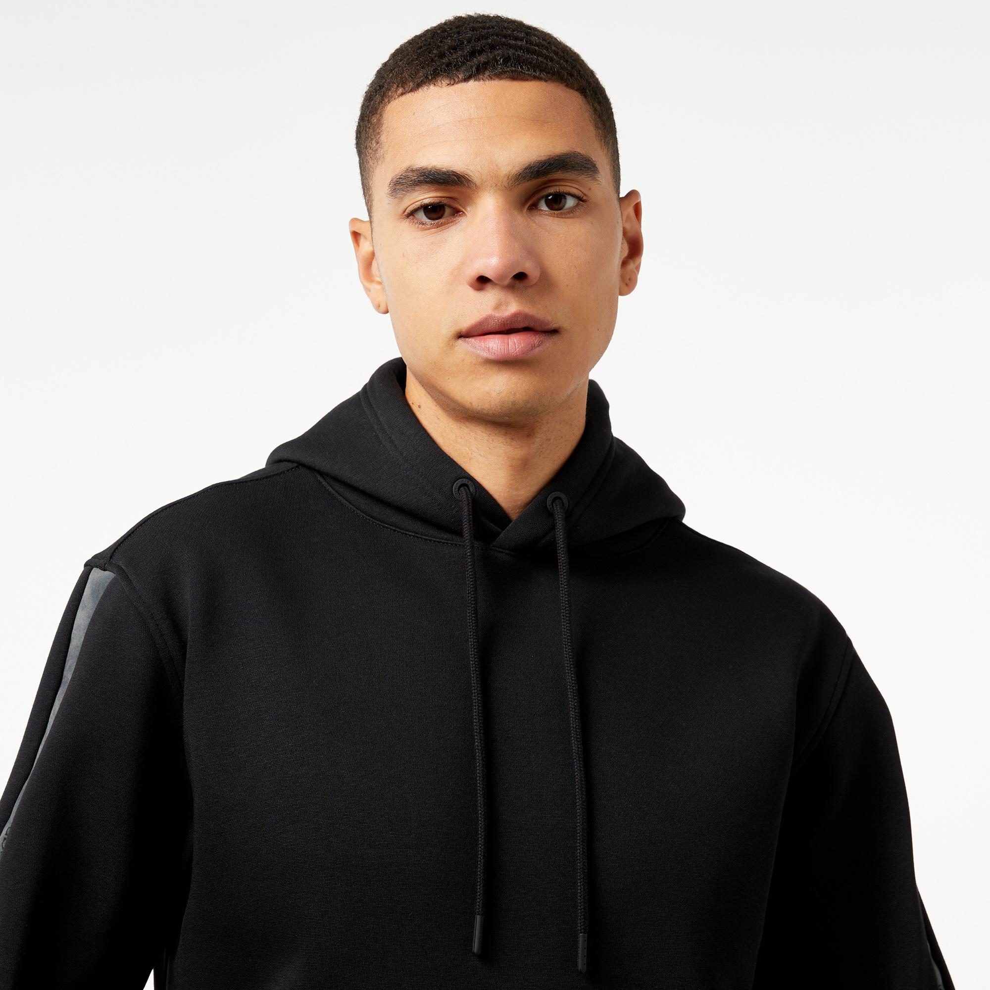 Calvin Klein Jeans Logo Tape Erkek Siyah Hoodie