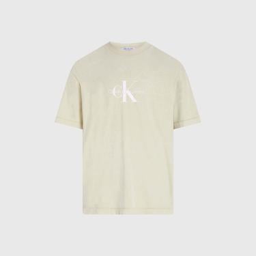  Calvin Klein Jeans Monologo Erkek Bej T-Shirt