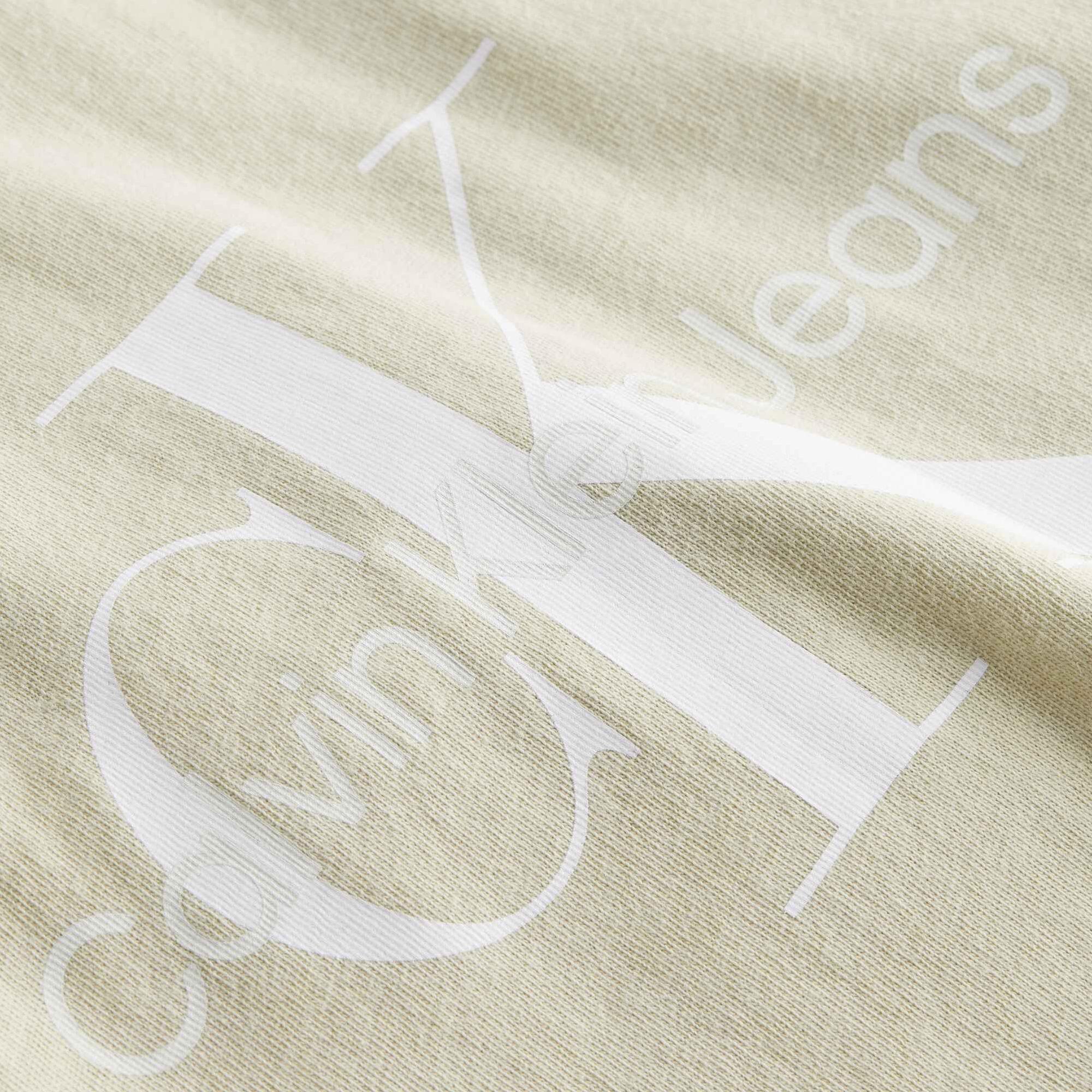 Calvin Klein Jeans Monologo Erkek Bej T-Shirt