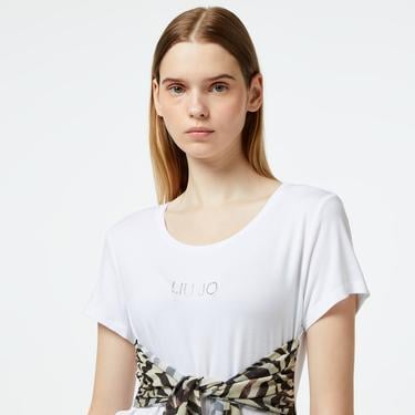  Liu Jo Kadın Beyaz T-Shirt