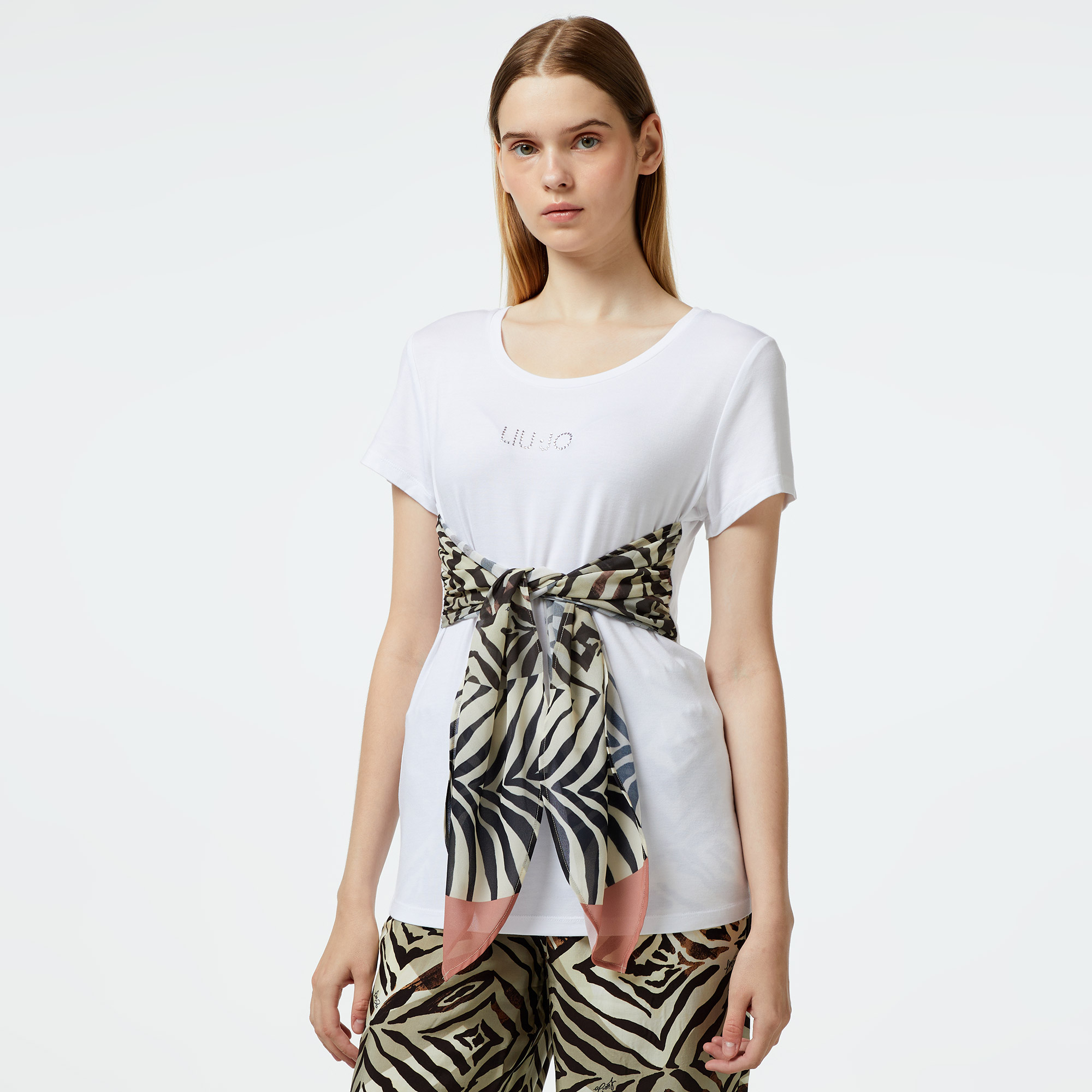  Liu Jo Kadın Beyaz T-Shirt