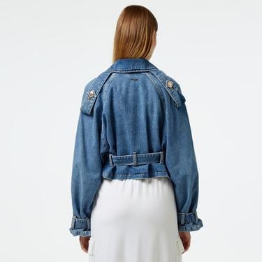  Liu Jo Kadın Mavi Ceket