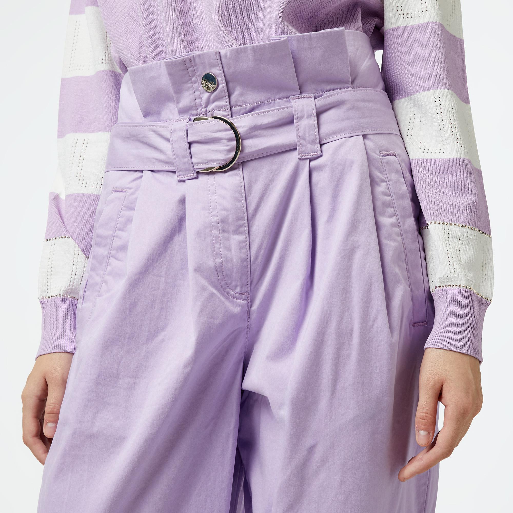 Liu Jo Kadın Mor Pantolon