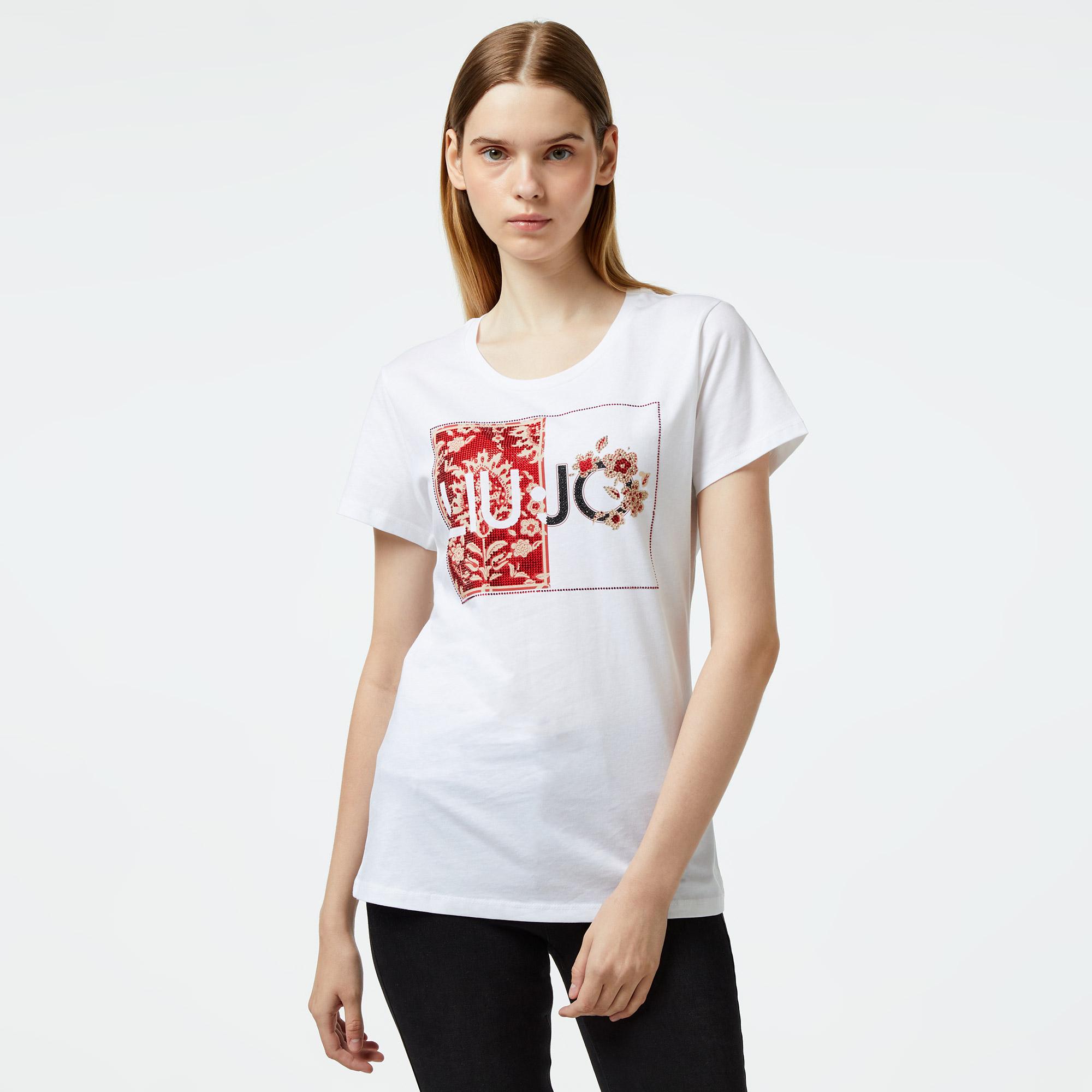 Liu Jo Kadın Beyaz T-Shirt