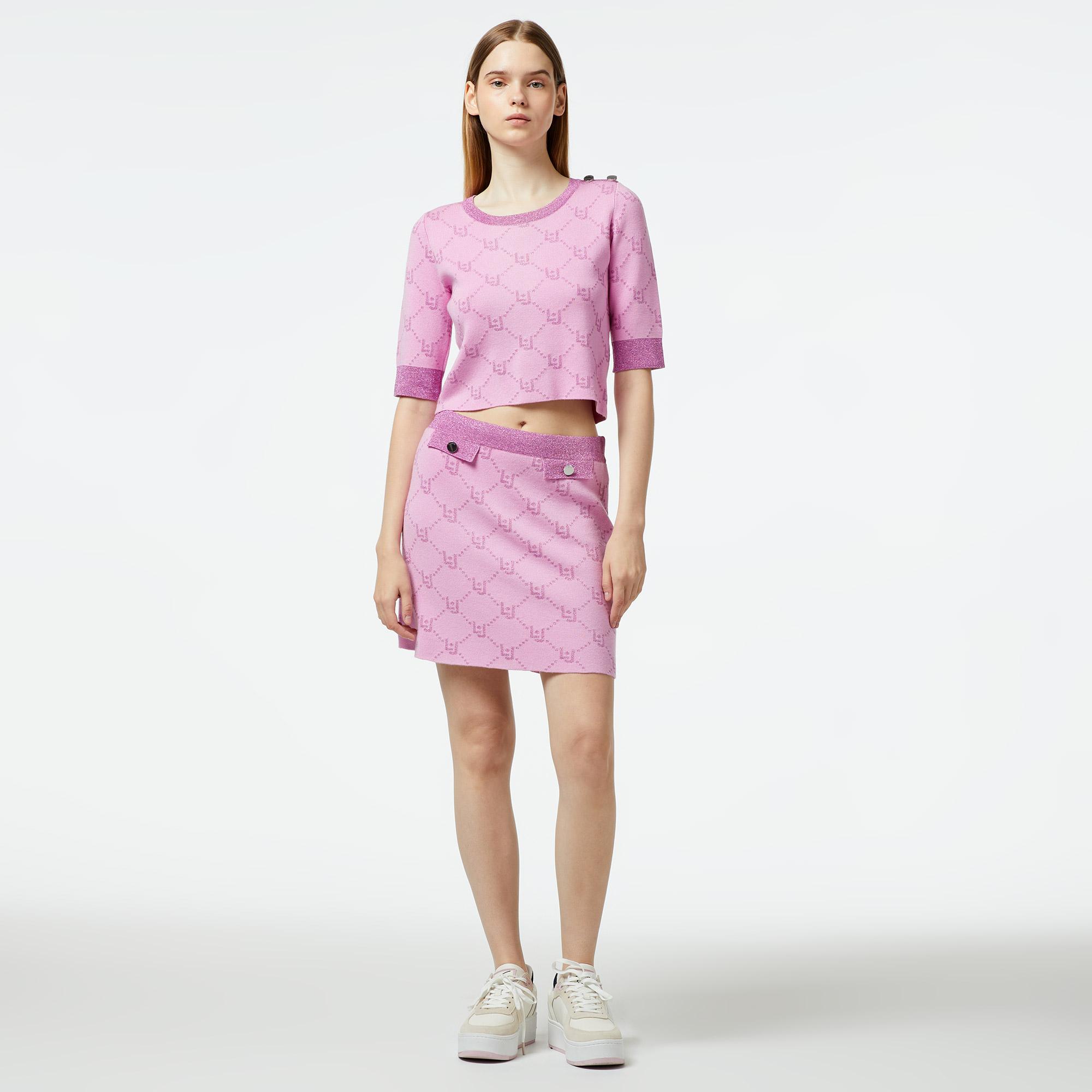 Liu Jo Kadın Pembe Triko