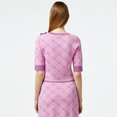  Liu Jo Kadın Pembe Triko