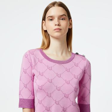  Liu Jo Kadın Pembe Triko