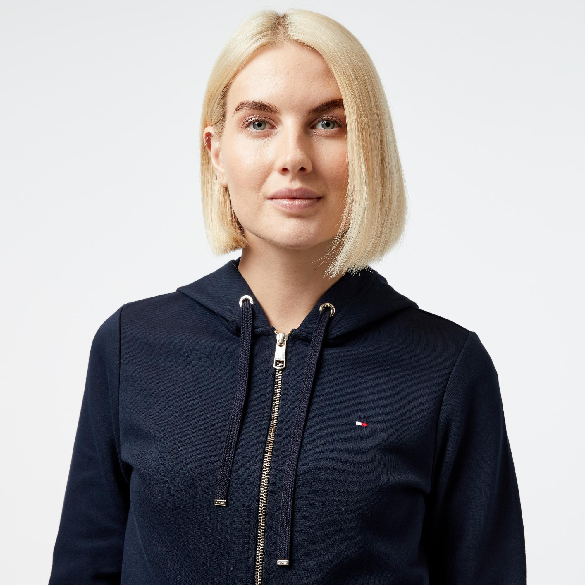 Tommy Hilfiger Kadın Mavi Sweatshirt