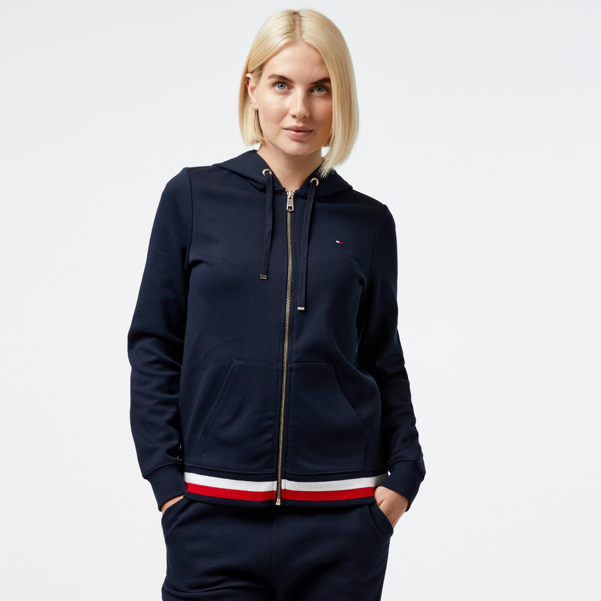Tommy Hilfiger Kadın Mavi Sweatshirt