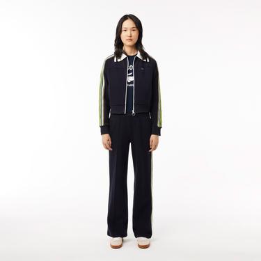  Lacoste Unisex Classic Fit Bisiklet Yaka Baskılı Lacivert T-Shirt