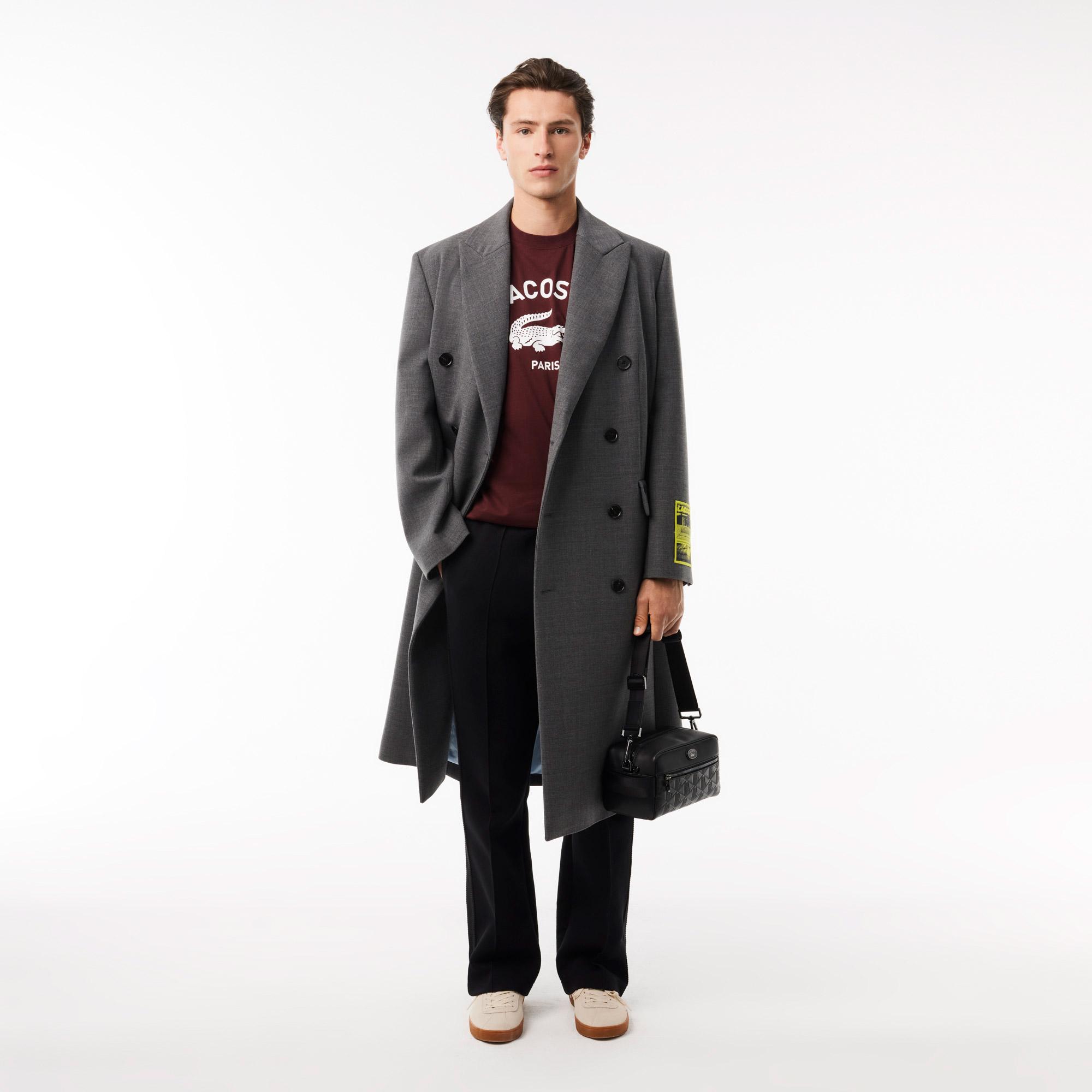 Unisex Regular Fit Bisiklet Yaka Bordo T-Shirt